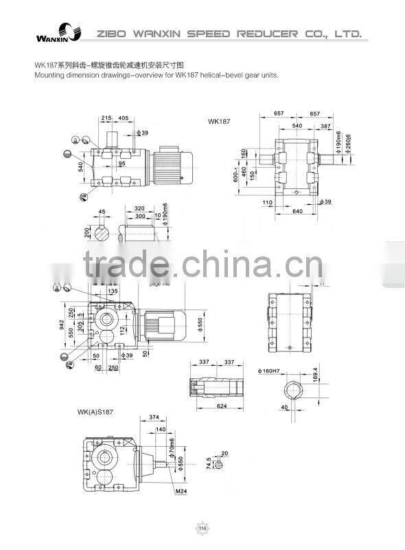 Equivalent as SEW K series right angle 90 degree geared motor,moto reductor