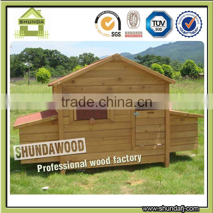 SDC06 cheap water proof outdoor large wooden chicken house for sale