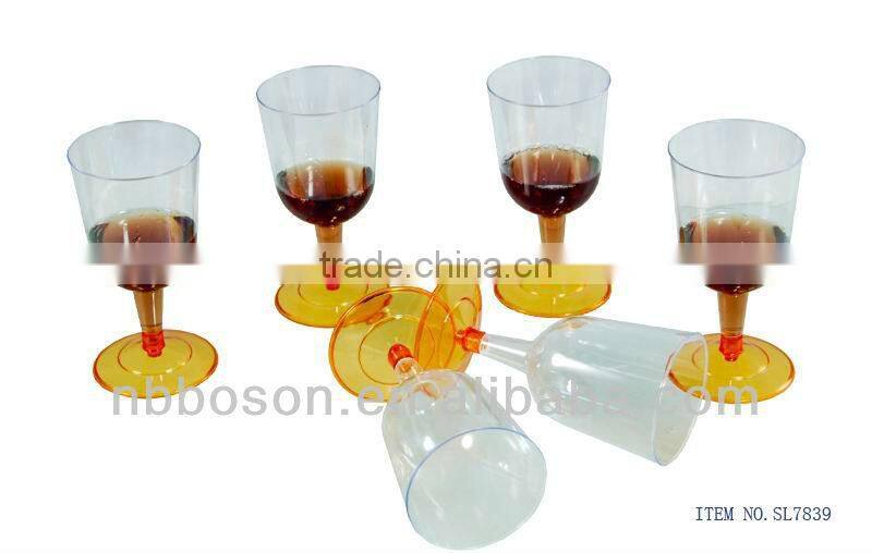 6 pcs plastic goblet set