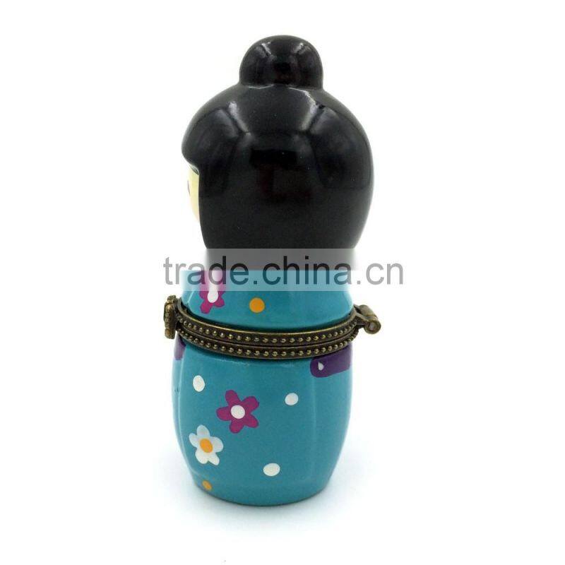 Hot Sale China Porcelain Doll Jewelry Box Gift Case