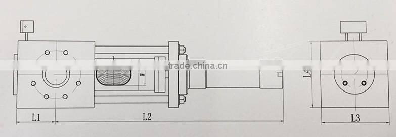Hydraulic polyester fiber production filter unit after extruder