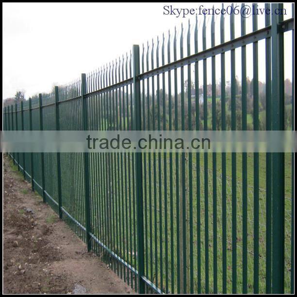 Galvanized Palisade Fence / Security Fence / Powder Coating Fence