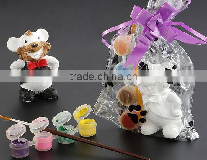 Non-toxic Gypsum graffiti toy with paint set for children