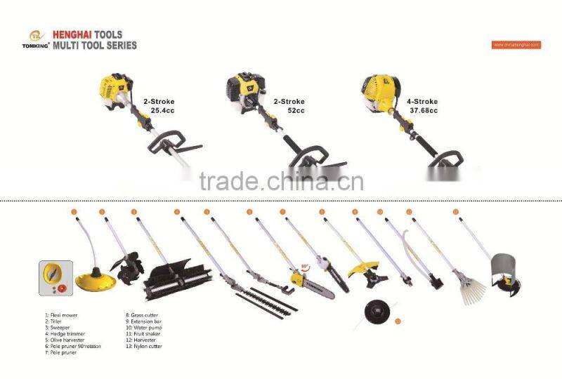 Petrol saw pole tree pruner with 300mm cutting length