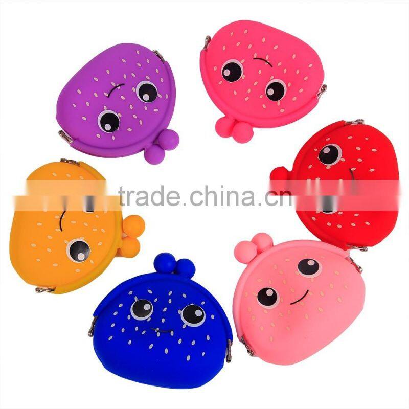 New arrival!!! Portable convenient durable silicone key purse with zipper