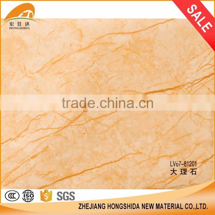 New design PVC high gloss decorate marble film for table