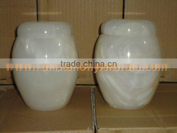 WHOLSALE 2017 NATURAL 2017 New Items WHITE ONYX URNS