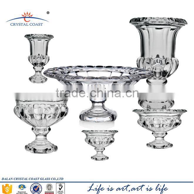 crystal dessert plate antique crystal fruit plate for decoration and gifts