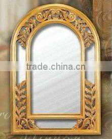 Wooden classical hand carved wall mirror, MOQ:1PCS(B70104)
