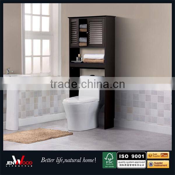 over toilet design space winner brown finish wooden bathroom storage furniture