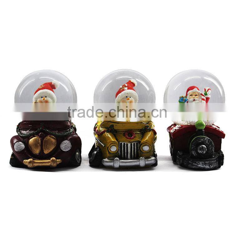 2015 New arrival resin 3d snow globe