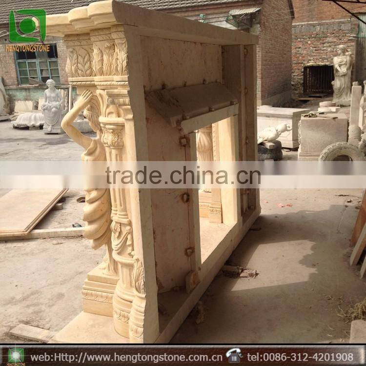 Marble Indoor Used Fireplace Mantel