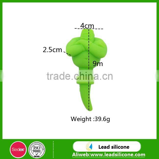 New Design Cartoon Shape Fancy Silicone Wine Bottle Stopper Cover