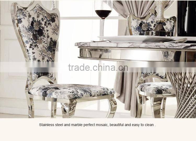 TH381 Home Furniture Oval Marble Top Dining Table Designs