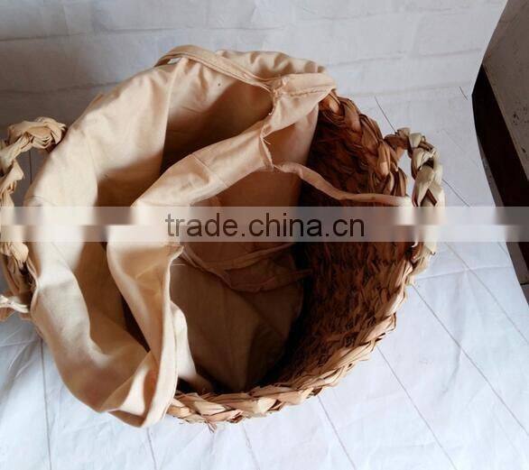 2017 cheap promotion foldable factory price rattan storage bin bag