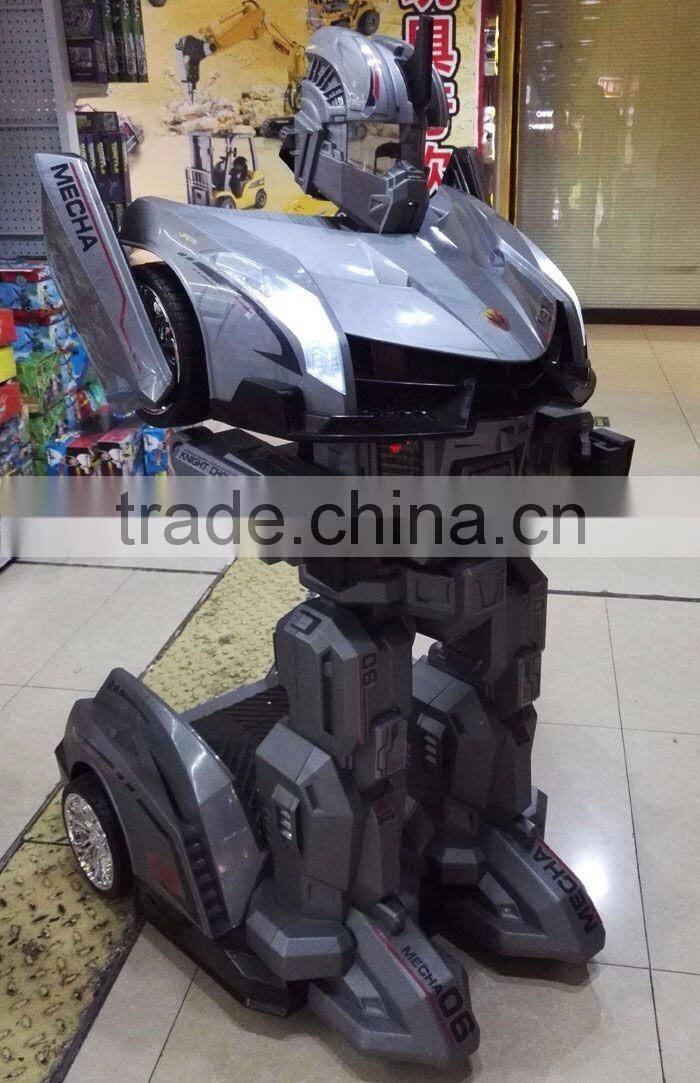 Children Ride On Baby Car, Stand Up Ride On Electric Mobility Robot Baby Car, Gifts For Kids Transformer Robot Electric Car