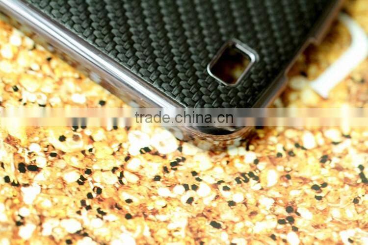 Carbon fiber phone case PC bottom phone shell protective back cover for samsung s4
