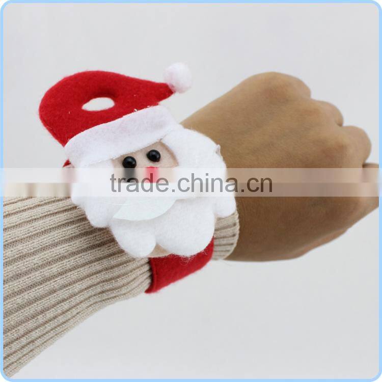 Novelty Christmas Wrist Decoration Toys Snowman Slap Bands Pat Circle for Kids & Adults Christmas Supplies Gift