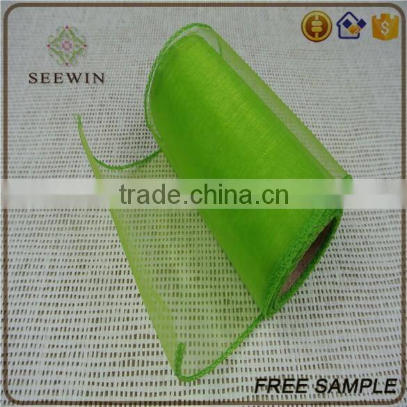 wholesale decorative transparent cut felt organza fabric ribbon