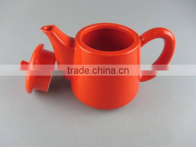 Stocked glazed colored ceramic teapot, coffee pot