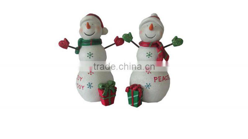 2014 new handmade resin christmas snowmen for sale
