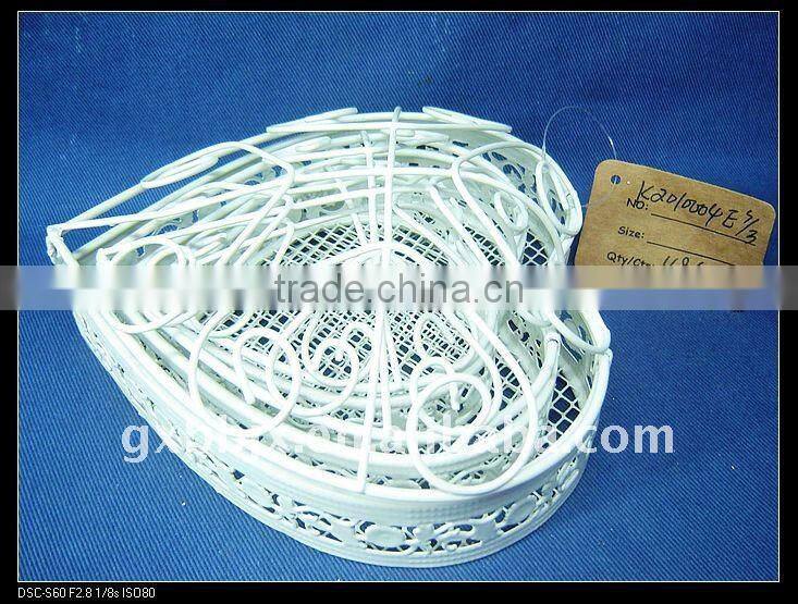 Creamywhite wire storage pretty storage boxes