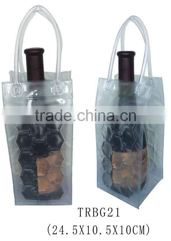 Durable PVC Wine Bottle Ice Bag Cooler Can Water Resistant Cooler Holder Chiller