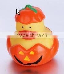 Rainbow printed baby bath rubber swimming yellow duck