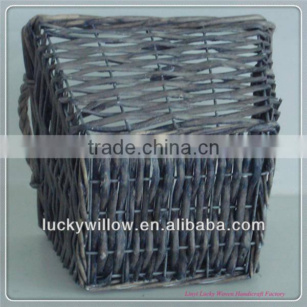 wholesale garden decorative small wicker antique flowerpot