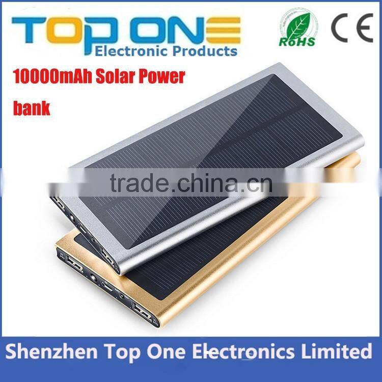 Mobile phone charger, Mini Portable External Battery Charger,Ultra Thin 20000mAh Solar Power Bank
