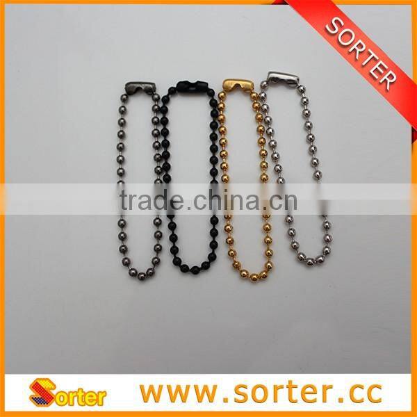 steel alloy dog tag chain for dog chain necklace