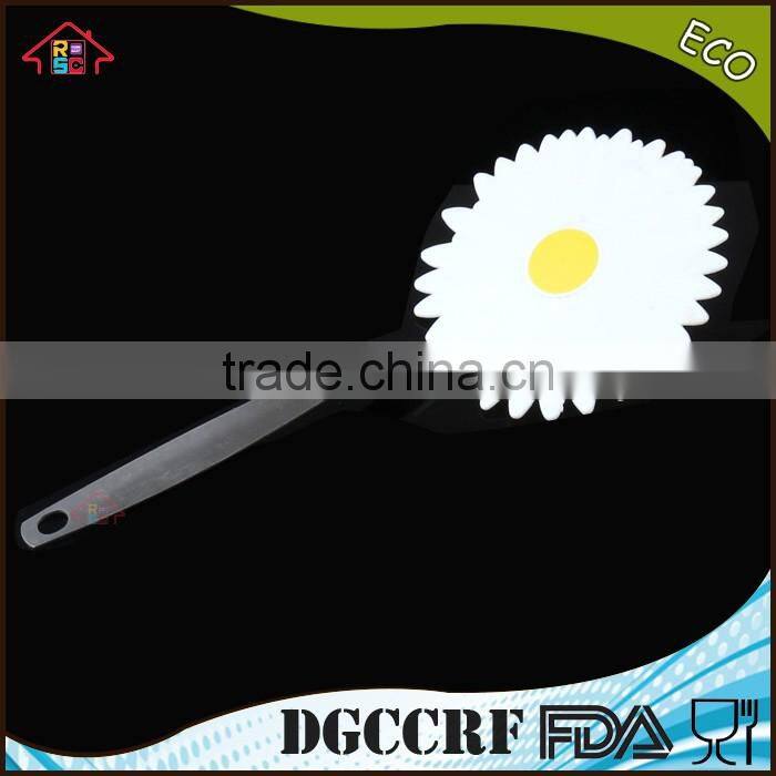 NBRSC LFGB/FDA standards stainless steel non-stick nylon egg omelette pancake turner new shaped