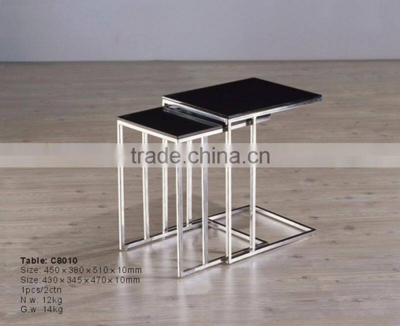 CN8010 Wooden corner sofa center table design