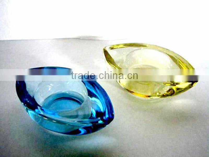 fashion crystal glass candle holders colors suit