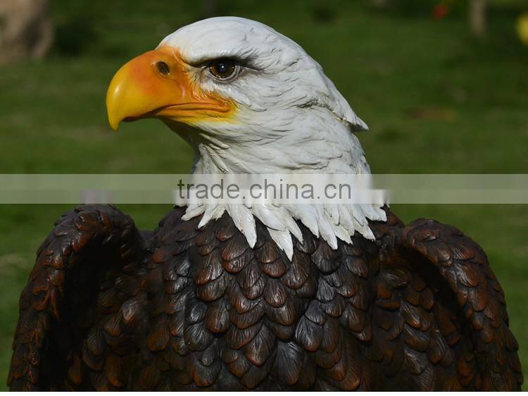 outdoor garden decoration resin craft eagle fiberglass animals for sale