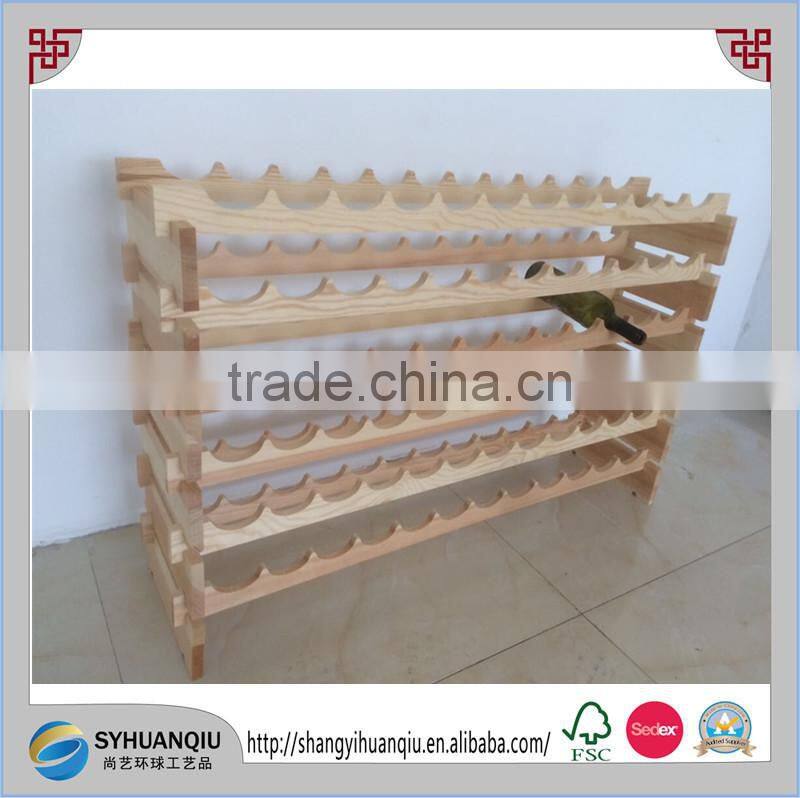 Wooden wine rack 72bottles stackable storage solid wooden diy reindeer wine bottle rack