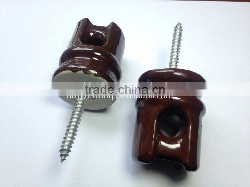 porcelain ceramic electric fence wiring insulator with factory price
