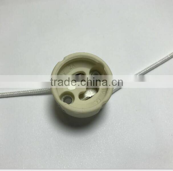 2017 decorative GU10 lampholder with braided cable