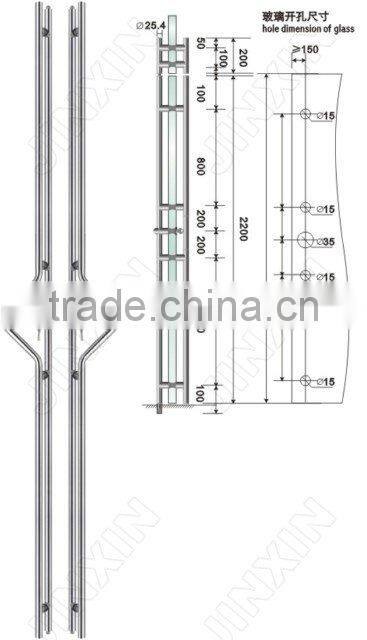 Glass door Handle Lock