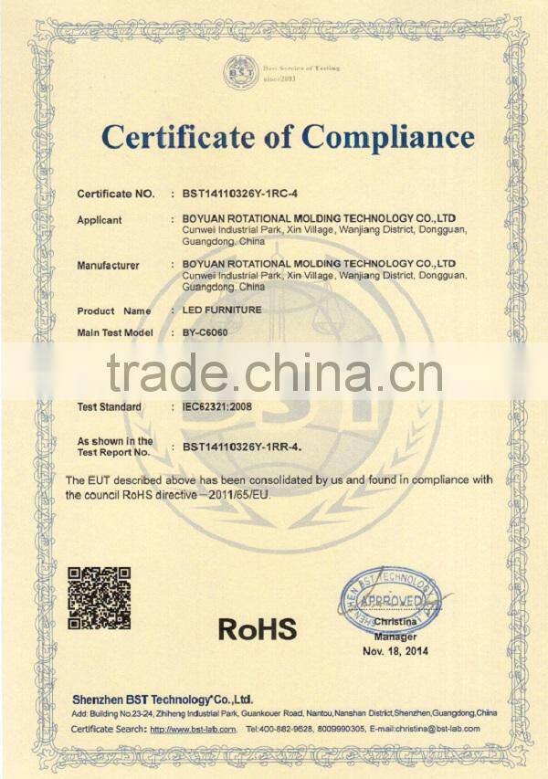 Popular Home Led Cube Chairs Party Coffee Festival Christmas Led Table