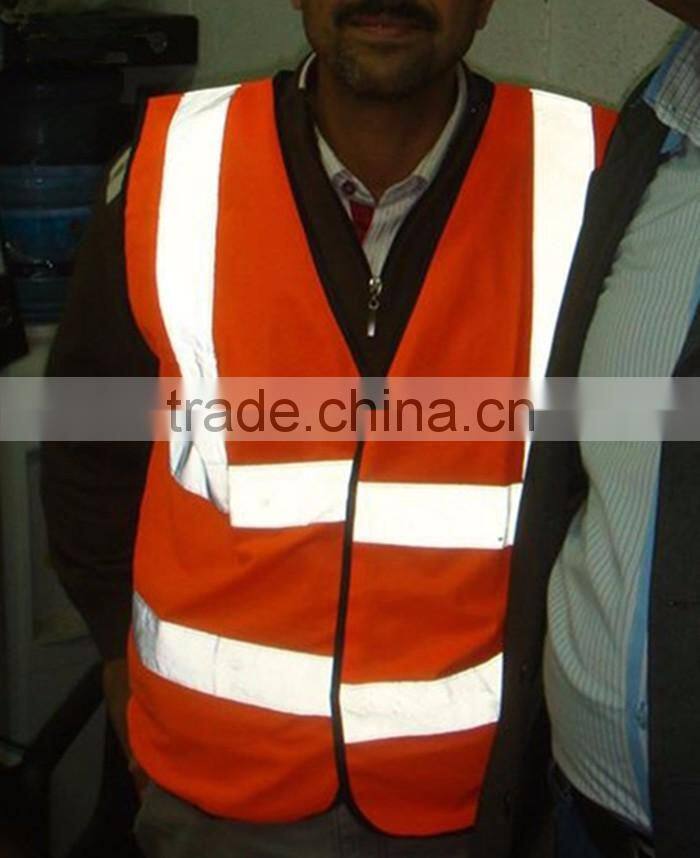 100% Polyester High Reflective Tape safety vest