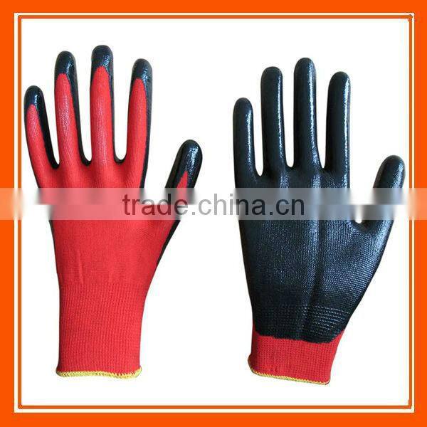 Nylon Knitted Garden Work Nitrile Coated Gloves ZMR778