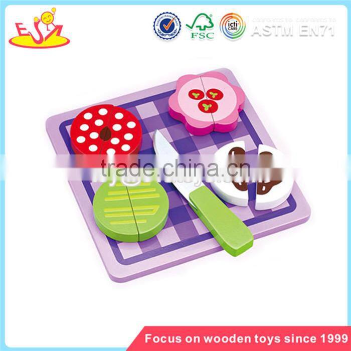 Wholesale pretend wooden cutting cake toy play fun beautiful kids wooden cutting cake toy W10B068