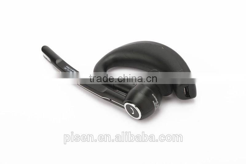 Pisen Rotatable Ear Hook Handfree NFC Connection Noise Cancelling Mini Wireless Earbud Stereo Bluetooth Earphone With Double Mic