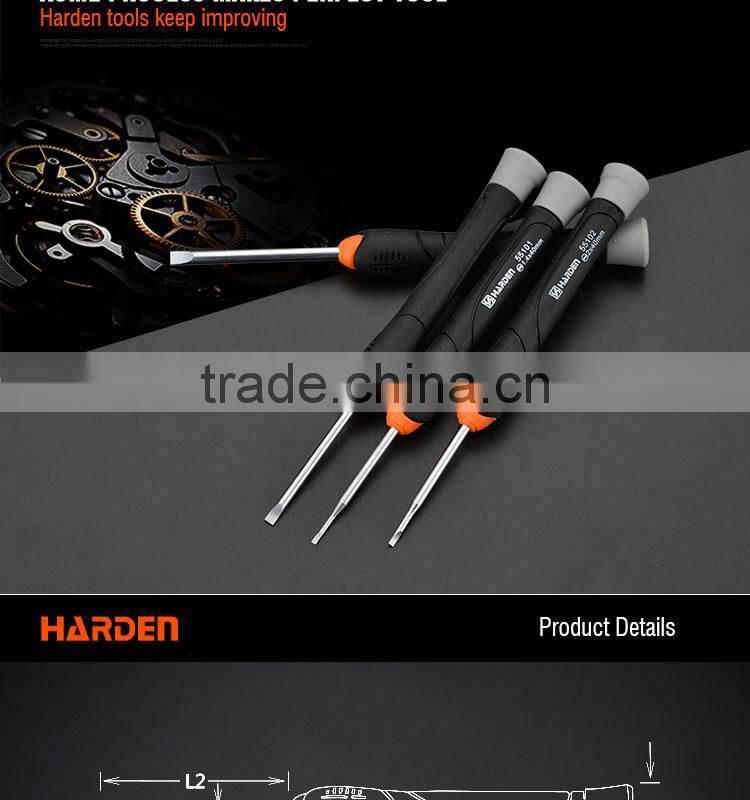 Professional Hand Tool Flat Type Precision Screwdriver 3.0X50mm