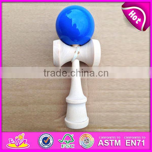 2017 New design funny children wooden toy kendamas for sale W01A192
