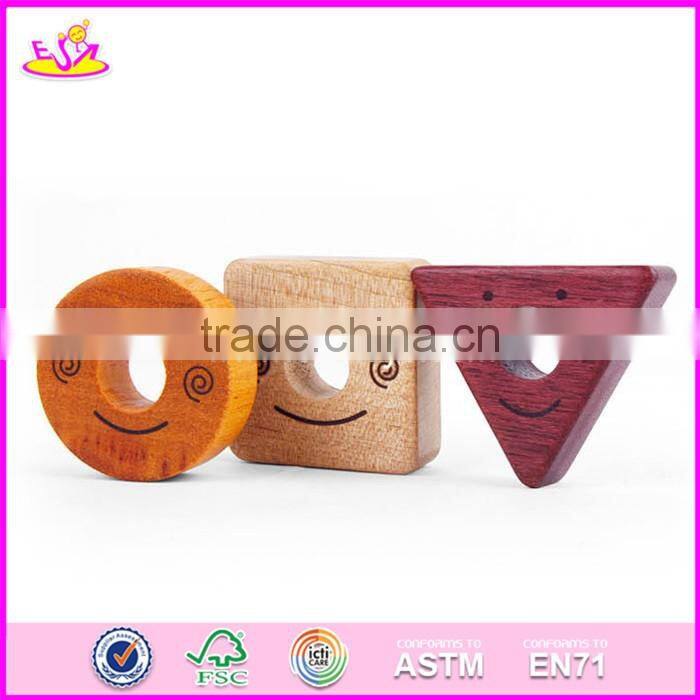 2017 new design kids play wooden block stacking games W13D142