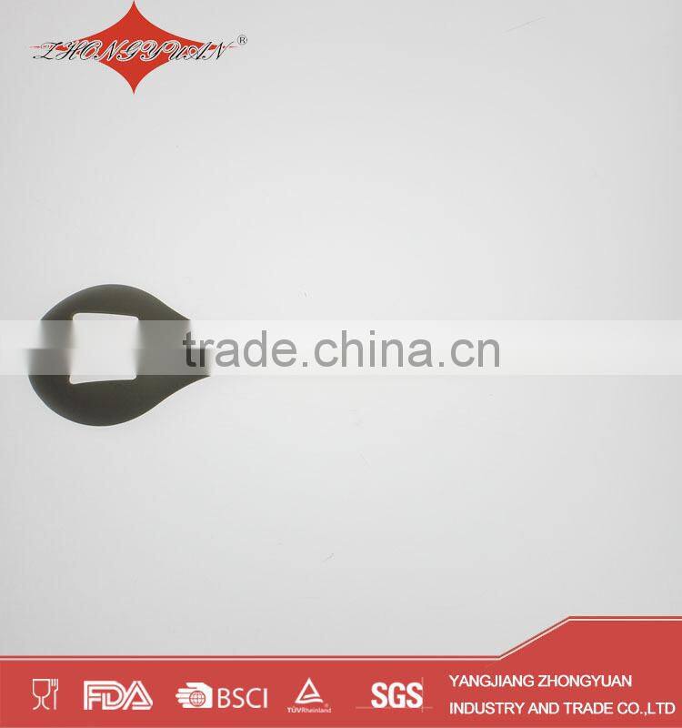 colorful silicone kitchen utensils with wood handle