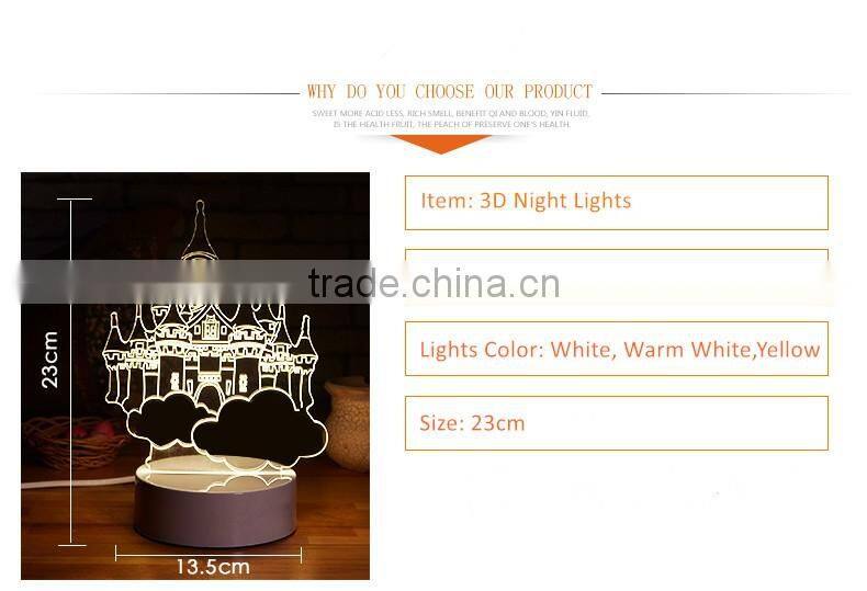 Romantio 3D Night Lights birthday present Valentine's day gifts diy custom gifts