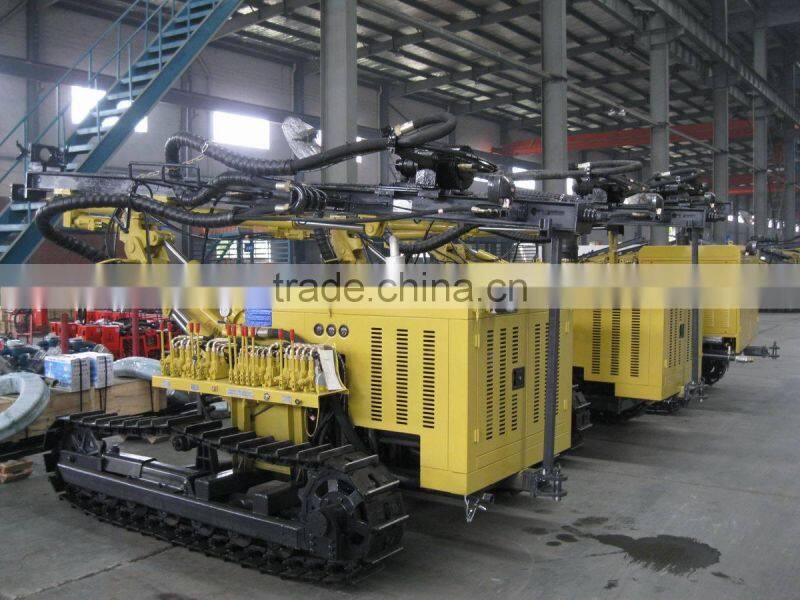 China DTH Wagon Drill for Granite Borehole Drilling in Africa
